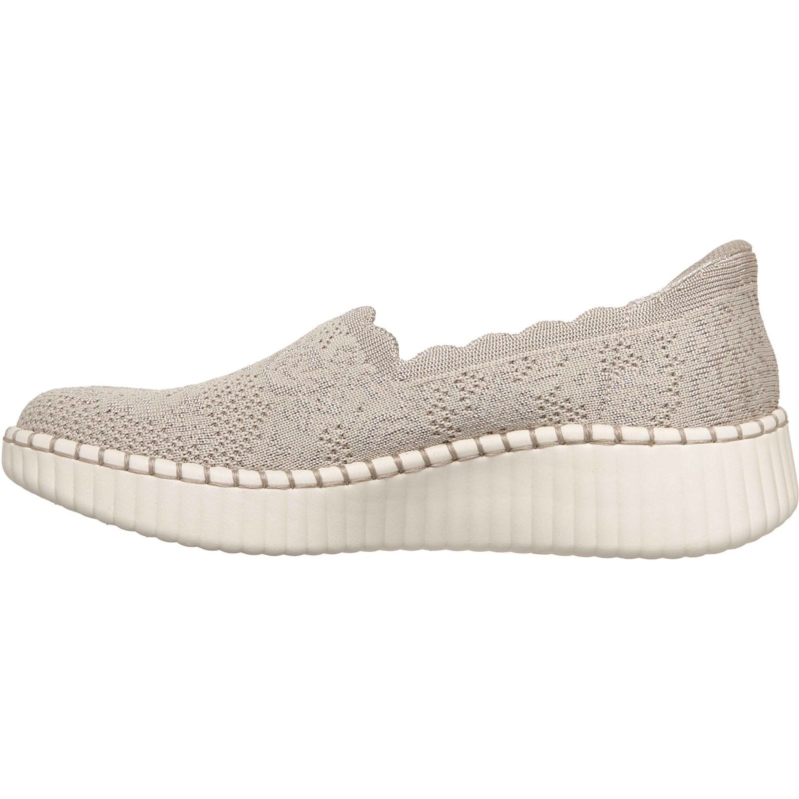 Skechers Wilshire Boulevard Polyester Women's Taupe Sneakers