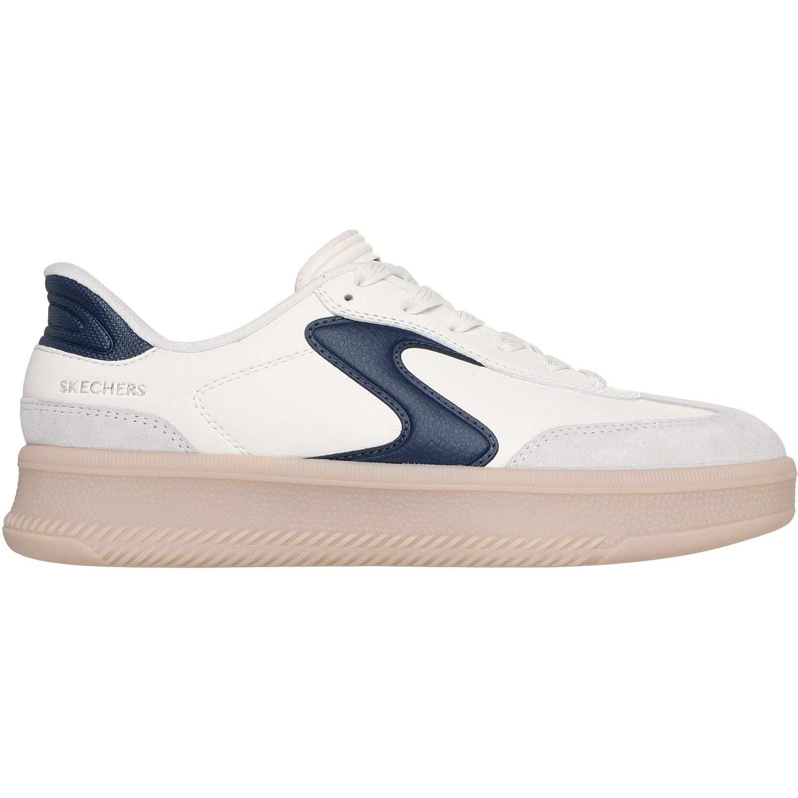 Skechers Hotshot HI - Lifted Luxe Polyurethane Women's Off White/Navy Trainers