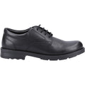 Hush Puppies Bruno Senior Leather Boys's Black Derby Shoes