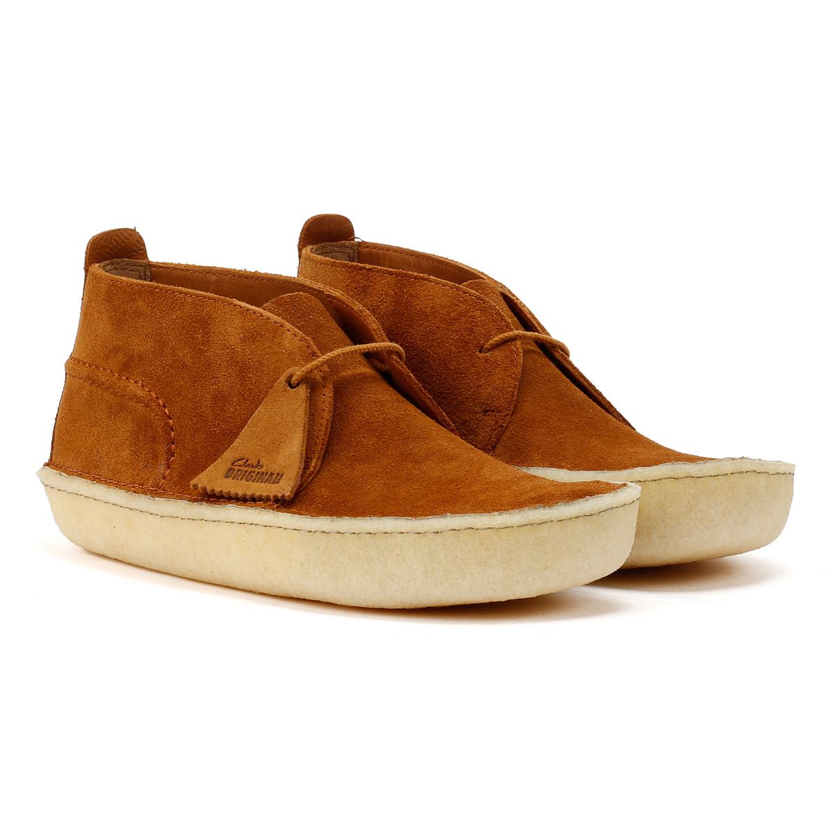 Clarks Originals Desert Rain Suede Men's Dark Cola Boots