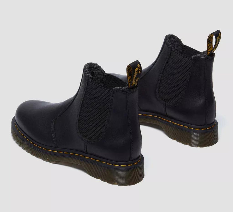 Dr. Martens 2976 WL Grizzly Leather Black Boots