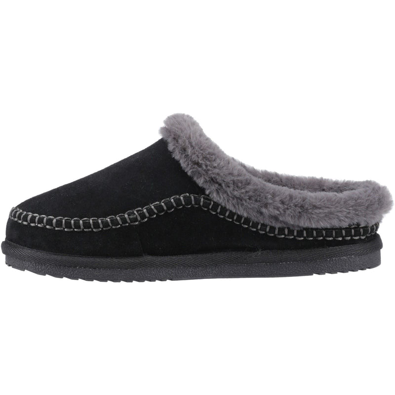 Hush Puppies Anika Suede Women's Black Slippers