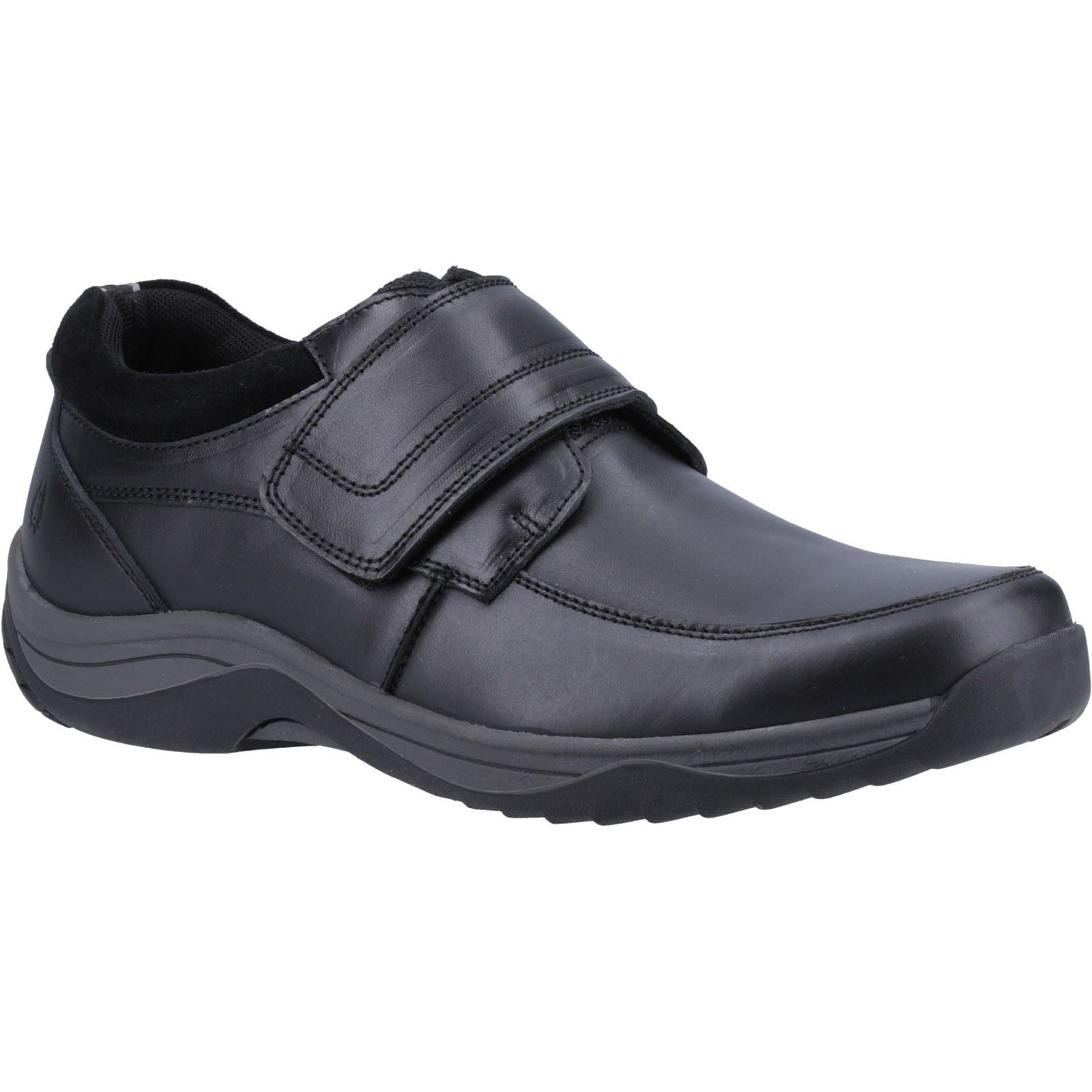 Hush Puppies Douglas Leather Men's Black Moccasins Shoes