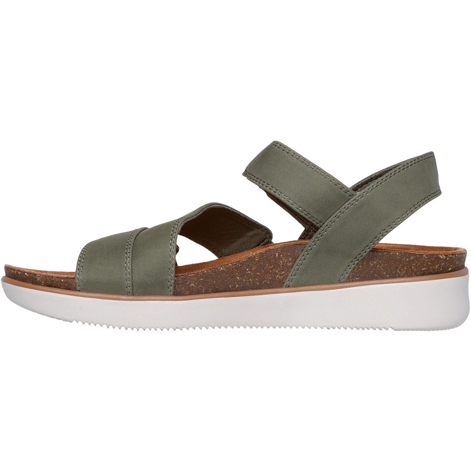 Skechers Lifted Comfort Polyurethane Women's Olive Sandals