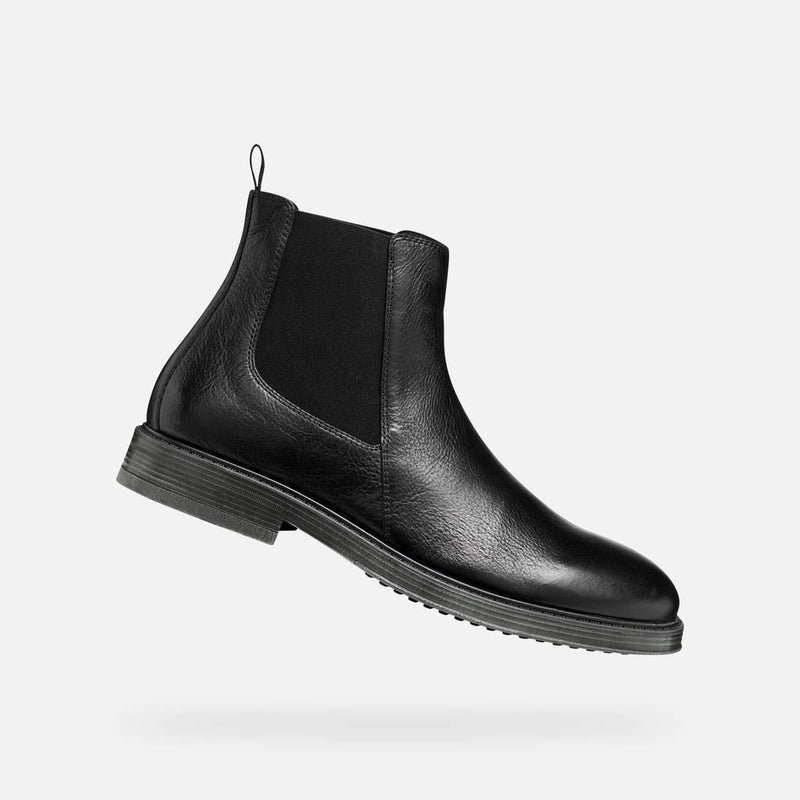 Geox Spherica EC1 Leather Men's Black Boots