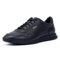 Boss Zayn Low Leather Men's Black/Gold Sneakers