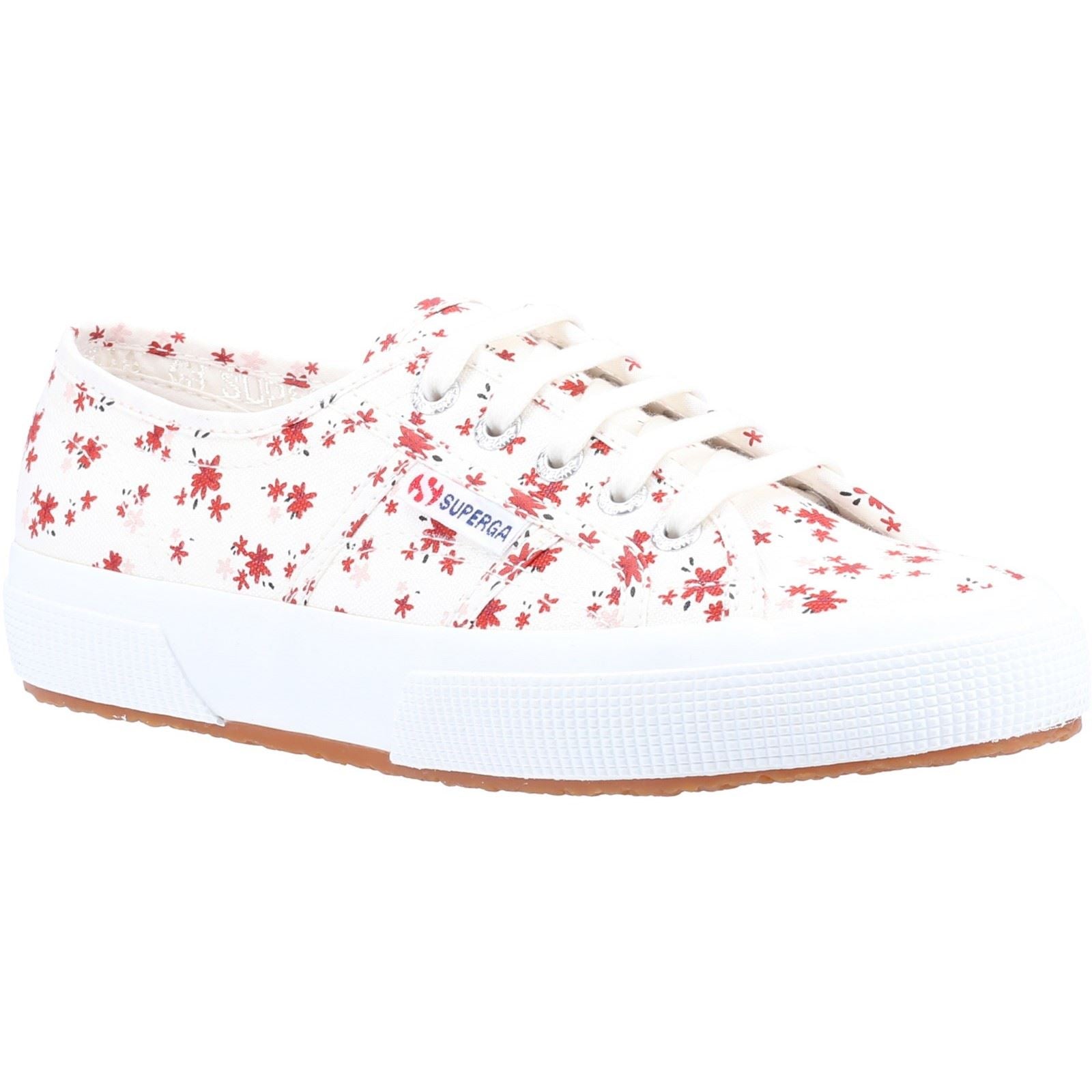 Superga 2750 Print 100% Cotton Women's White/Red Sneakers