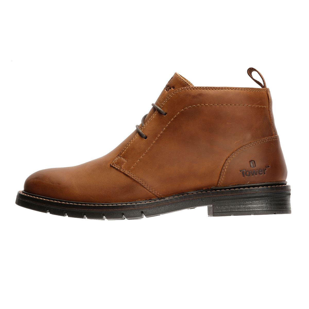 Tower London Armour Chukka Lace Up Leather Men's Tan Boots