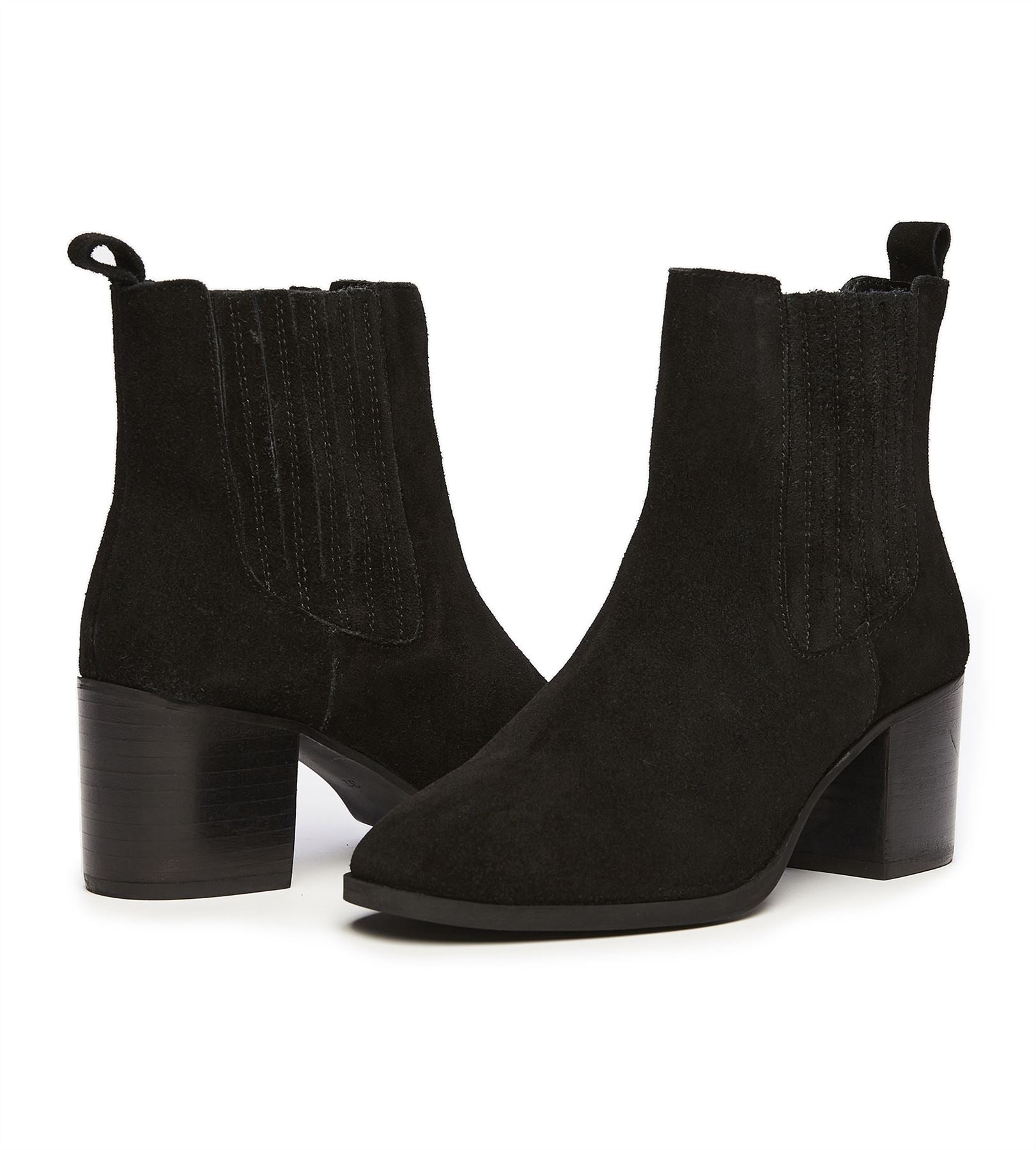 Osprey London The Naples Suede Women's Black Boots