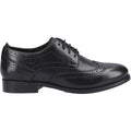 Hush Puppies Natalia Leather Women's Black/Black Brogues Shoes