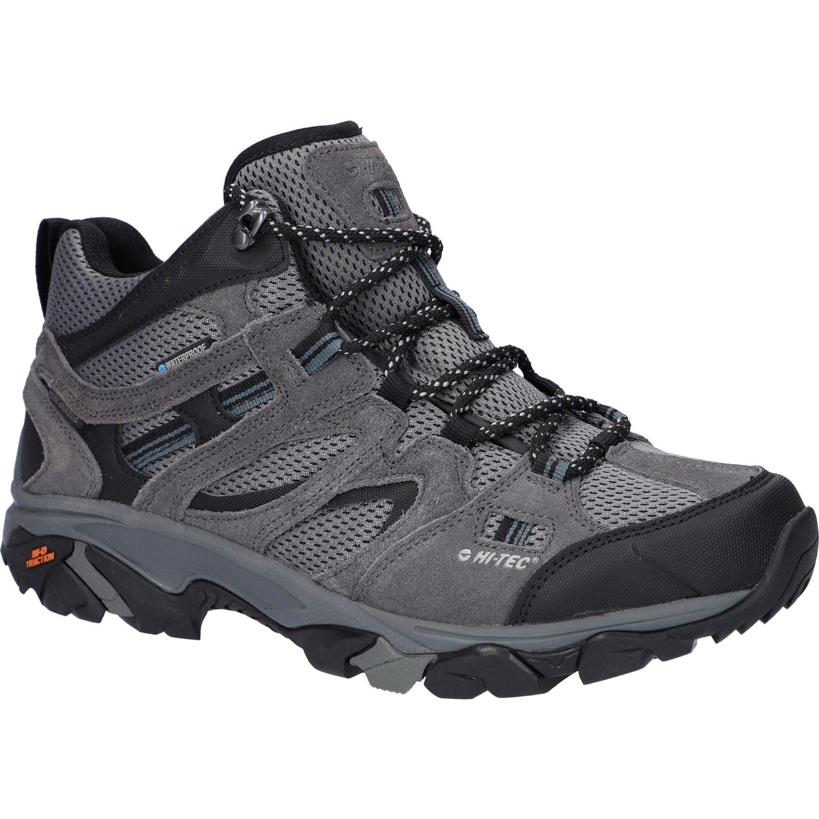Hi-Tec Apex Lite Mid Synthetic Men's Grey Hiking Boots