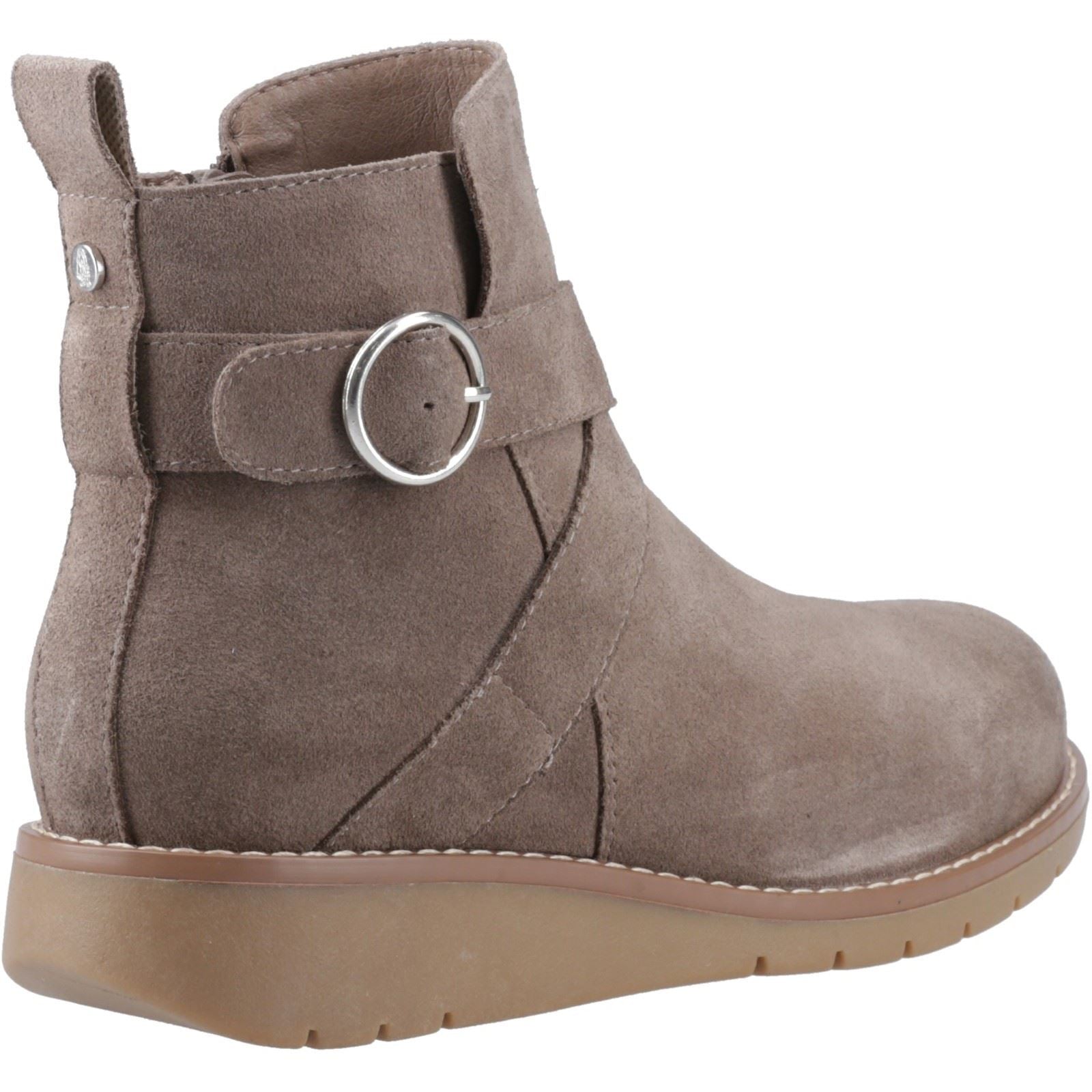 Hush Puppies Lyra Suede Women's Taupe Winter Ankle Boots