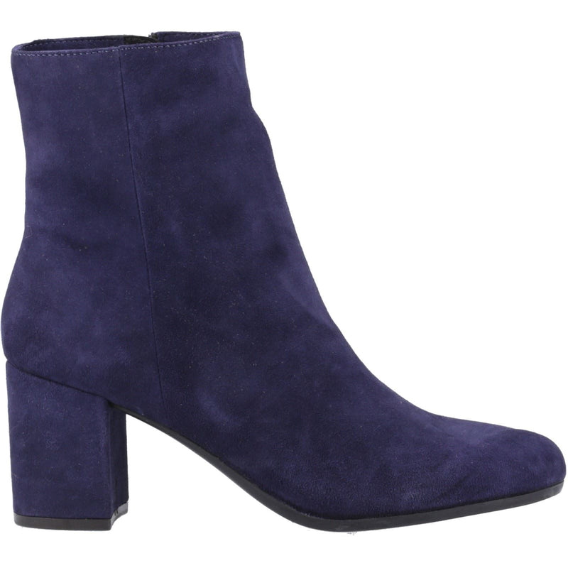 Hush Puppies Octavia Suede Women's Navy Heeled Ankle Boots