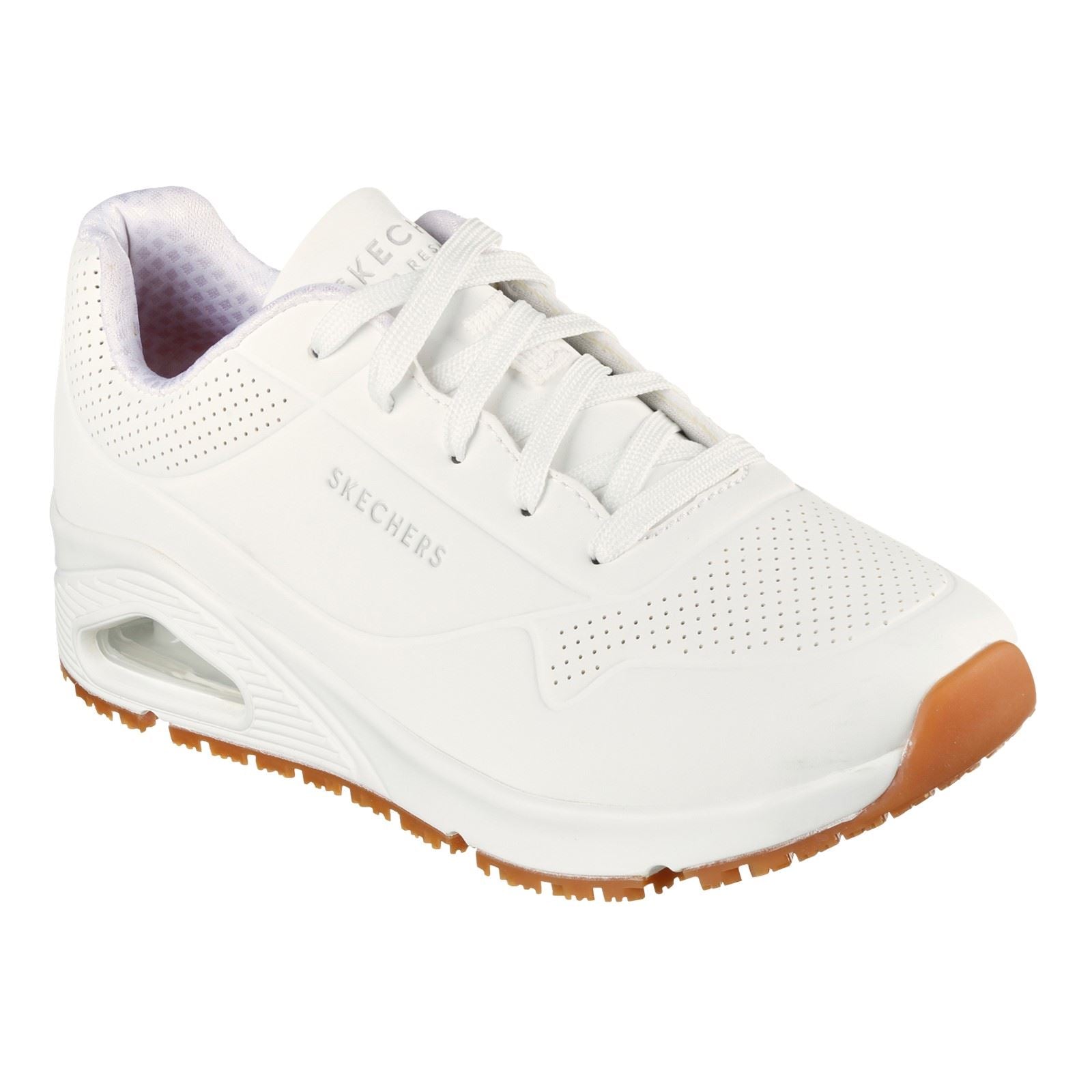 Skechers Workwear Work Relaxed Fit: Uno SR Women's White Safety Sneakers