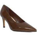 Dune Aspiring Leather Women's Brown Heels