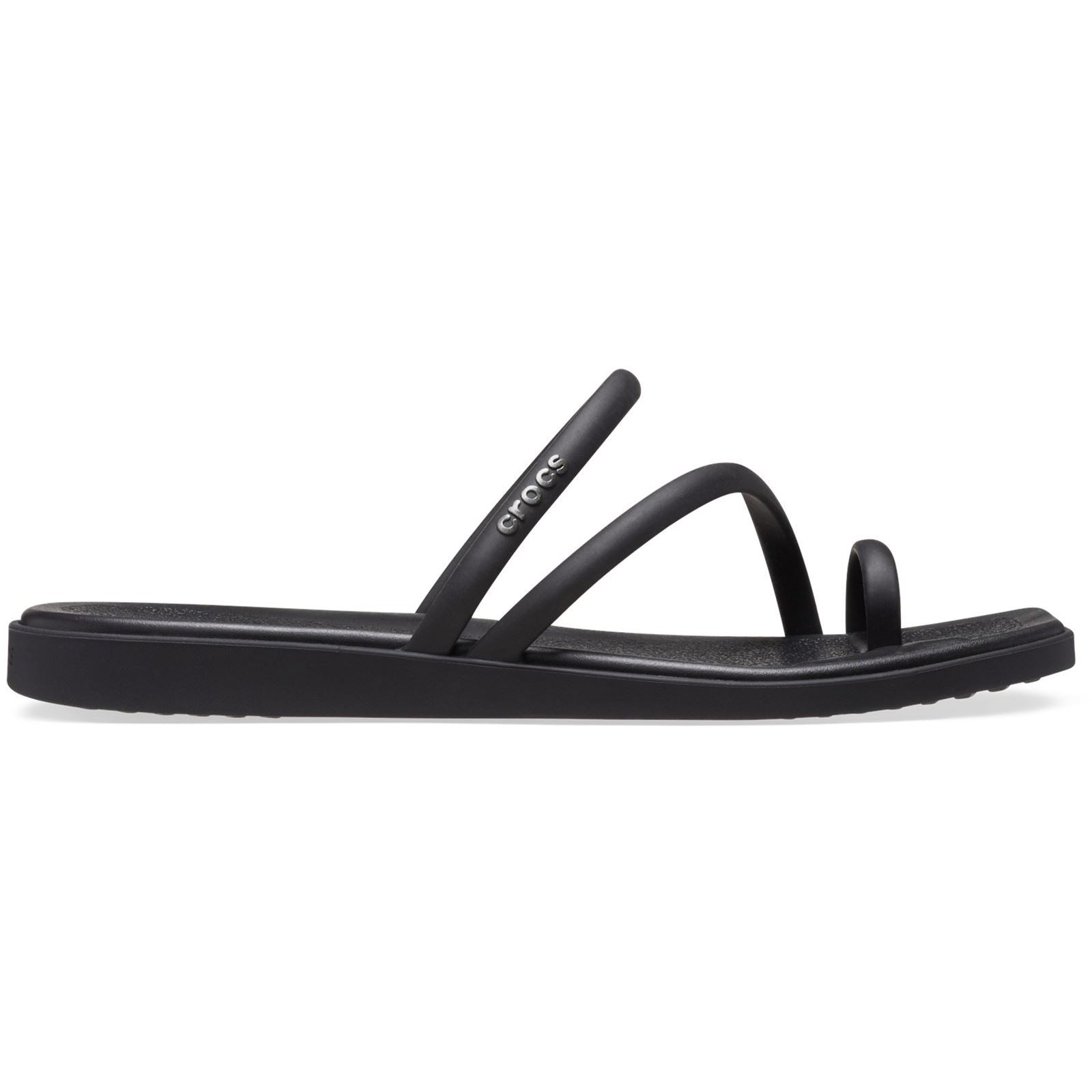 Crocs Miami Toe Loop Sandal Women's Black Sandals