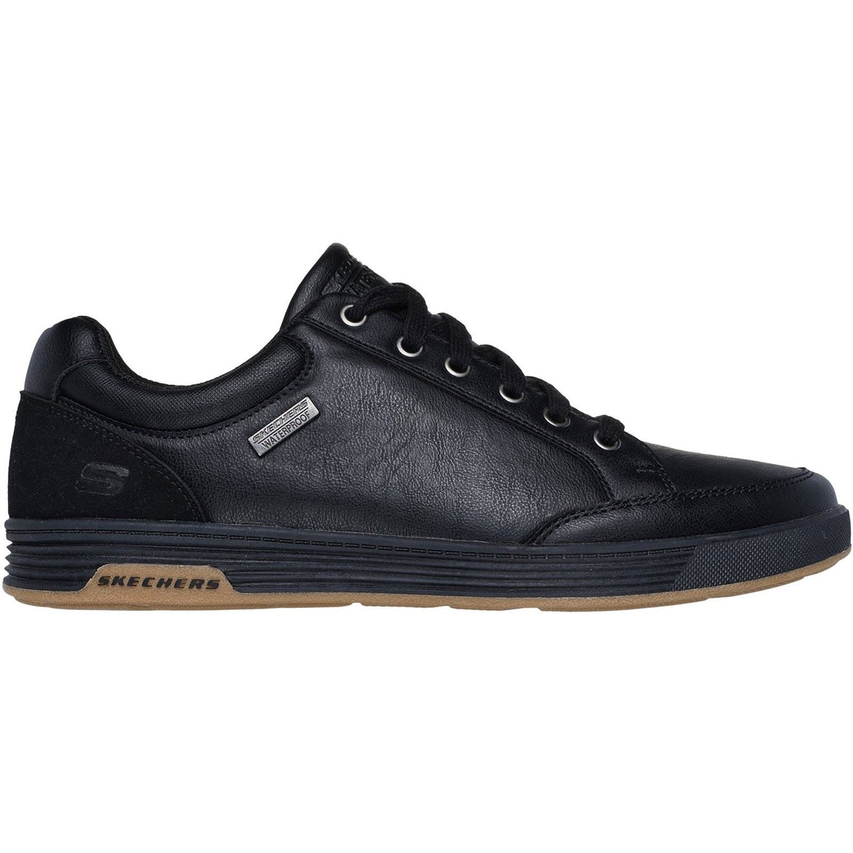 Skechers Cavell Sparkman Polyurethane Men's BLACK Lace-Up Shoes