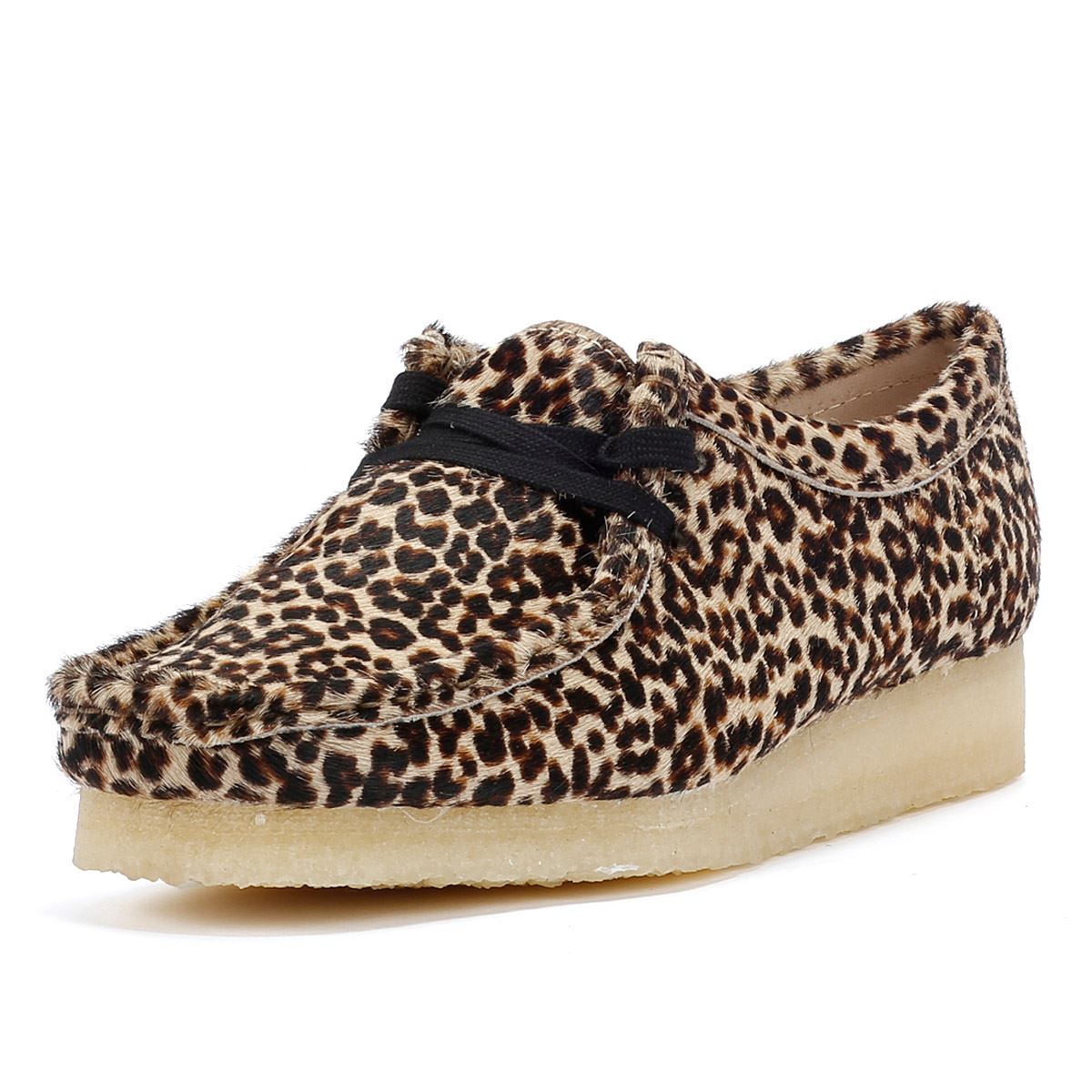 Clarks leopard trainers best sale