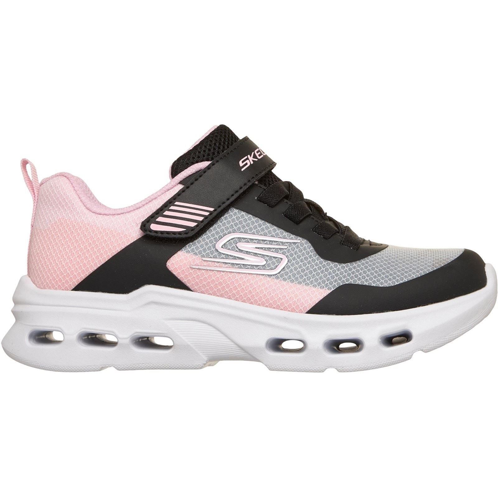 Skechers Glide-Step Drift Textile Girl's Black/Multi Trainers