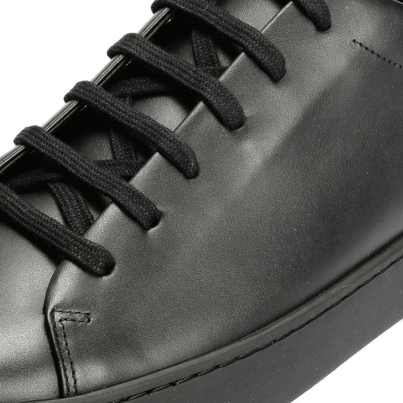JAK Royal Leather Men's All Black Sneakers