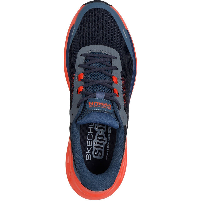 Skechers Performance Max Cushioning Glide-Step Men's Navy/Orange Sneakers