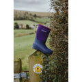 Cotswold Hilly Synthetic Purple Wellington Boots