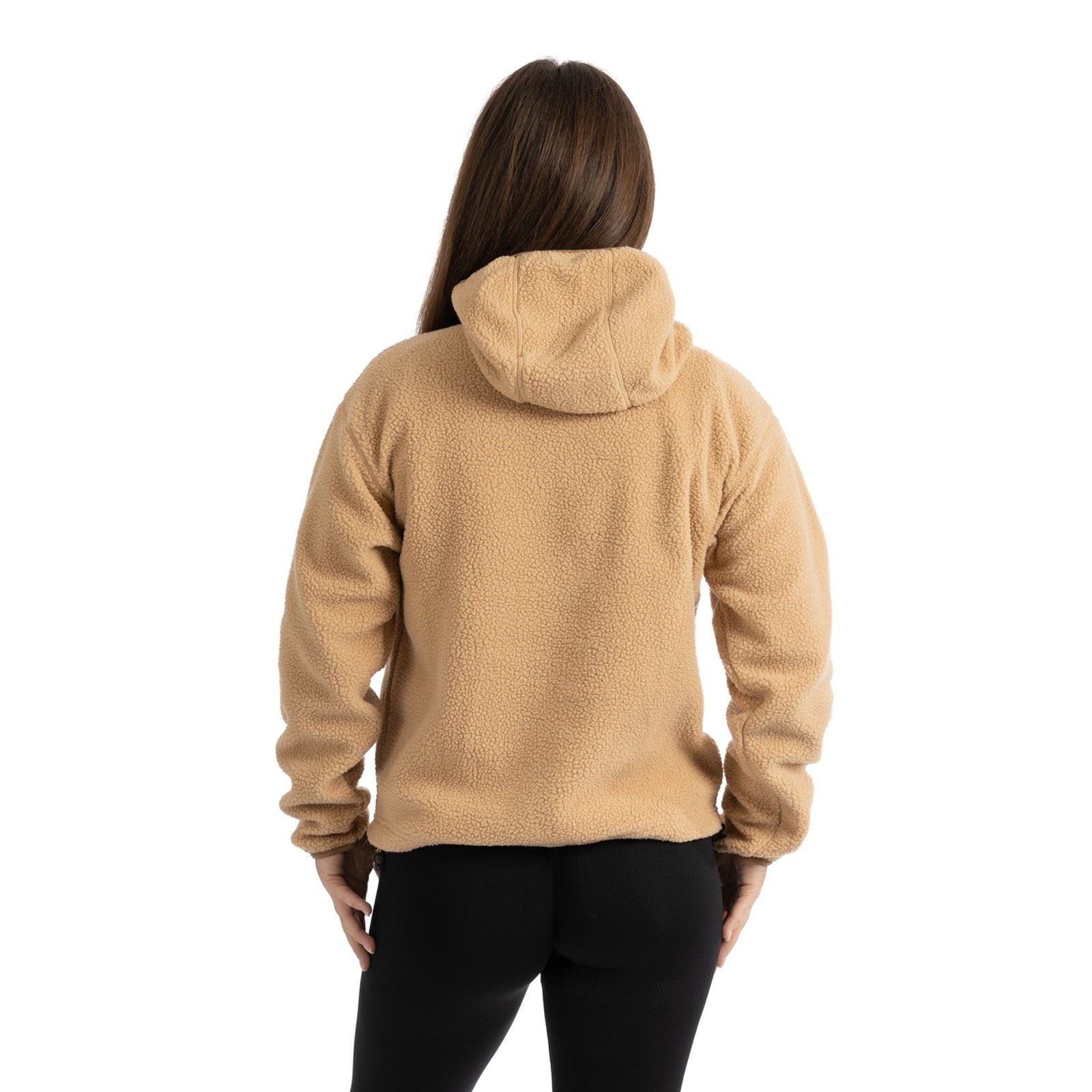 Columbia Helvetia II Hoodie Polyester Women's Brown Hooded Sweatshirt