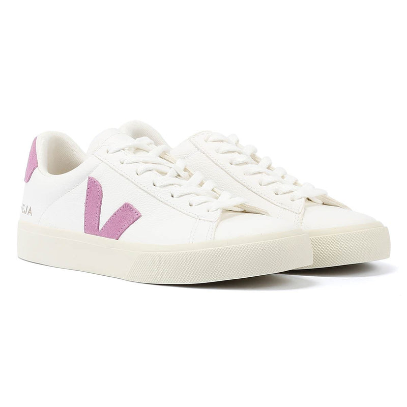 Veja Campo Leather Women's White/Mulberry Sneakers