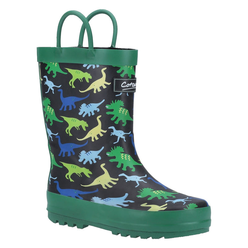 Cotswold Sprinkle Rubber Dinosaur Wellington Boots