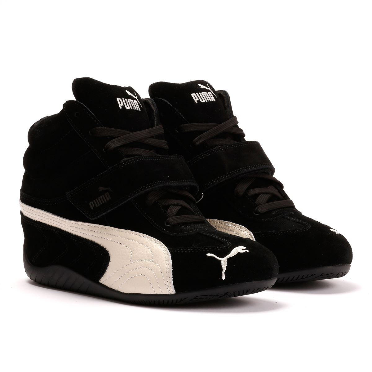 Puma Speedcat Wedge OG Suede Women's Black/White Sneakers