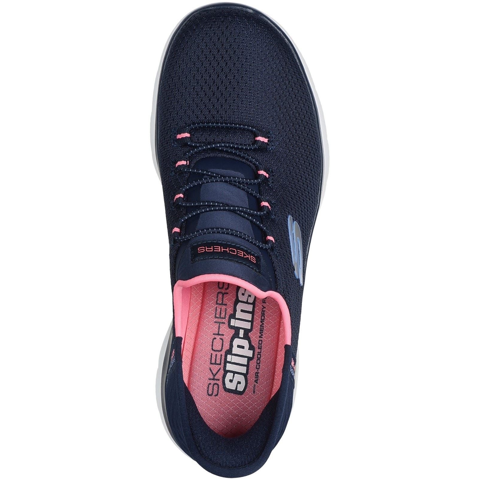 Skechers Summits Diamond Dream Textile Women's Navy/Pink Sneakers
