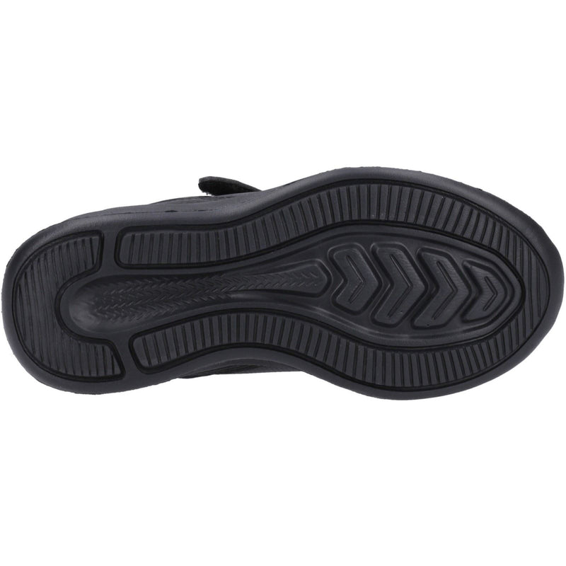Hush Puppies Marling Bungee Lace Junior Synthetic Black Shoes