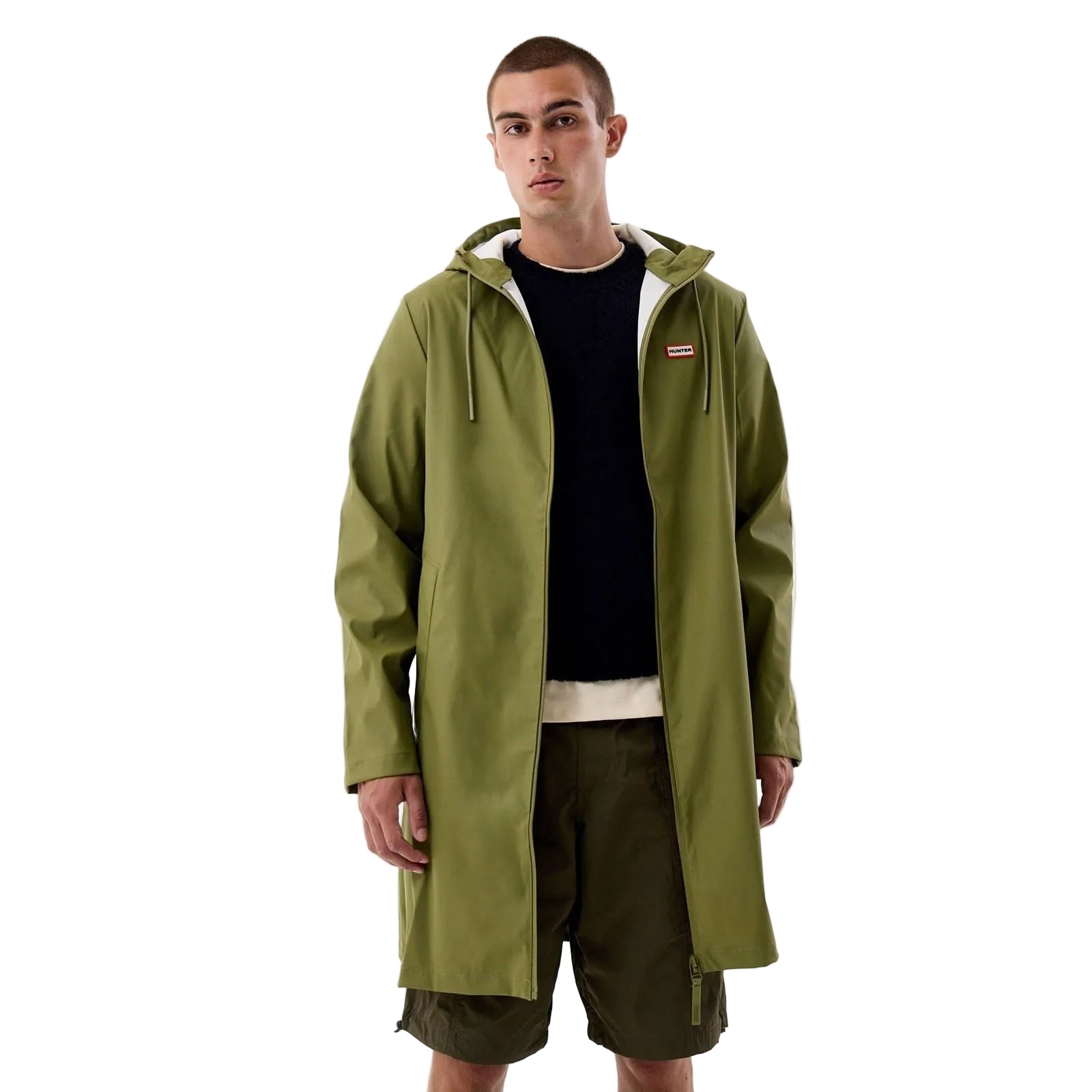 Hunter Andrea Unisex Adults Green Rain Coat