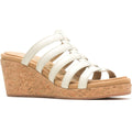 Hush Puppies Willow Slide Leather Women's White Wedges