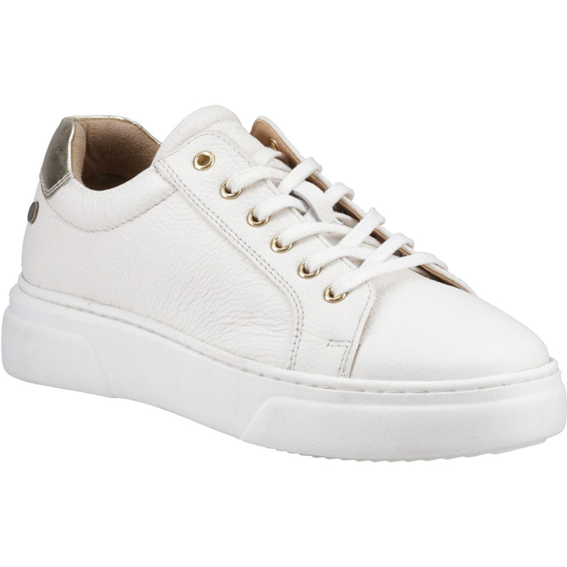 Hush Puppies Kathryn Leather Women's White Sneakers