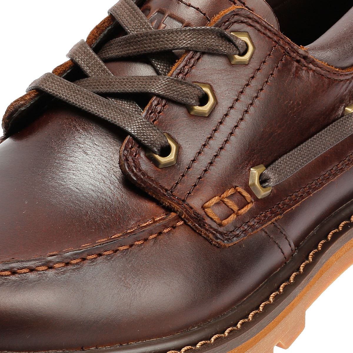 Caterpillar Colorado Boat Lo Leather Men's British Tan Lace-Up Shoes