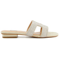 Dune Loupe Synthetic Women's Silver Sandals