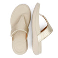 FitFlop F-Mode Go Adjustable Flatform Women's Platino Sandals