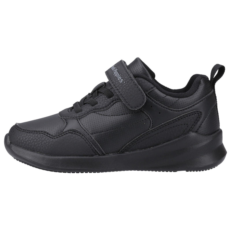 Hush Puppies Marling Bungee Lace Junior Synthetic Black Shoes