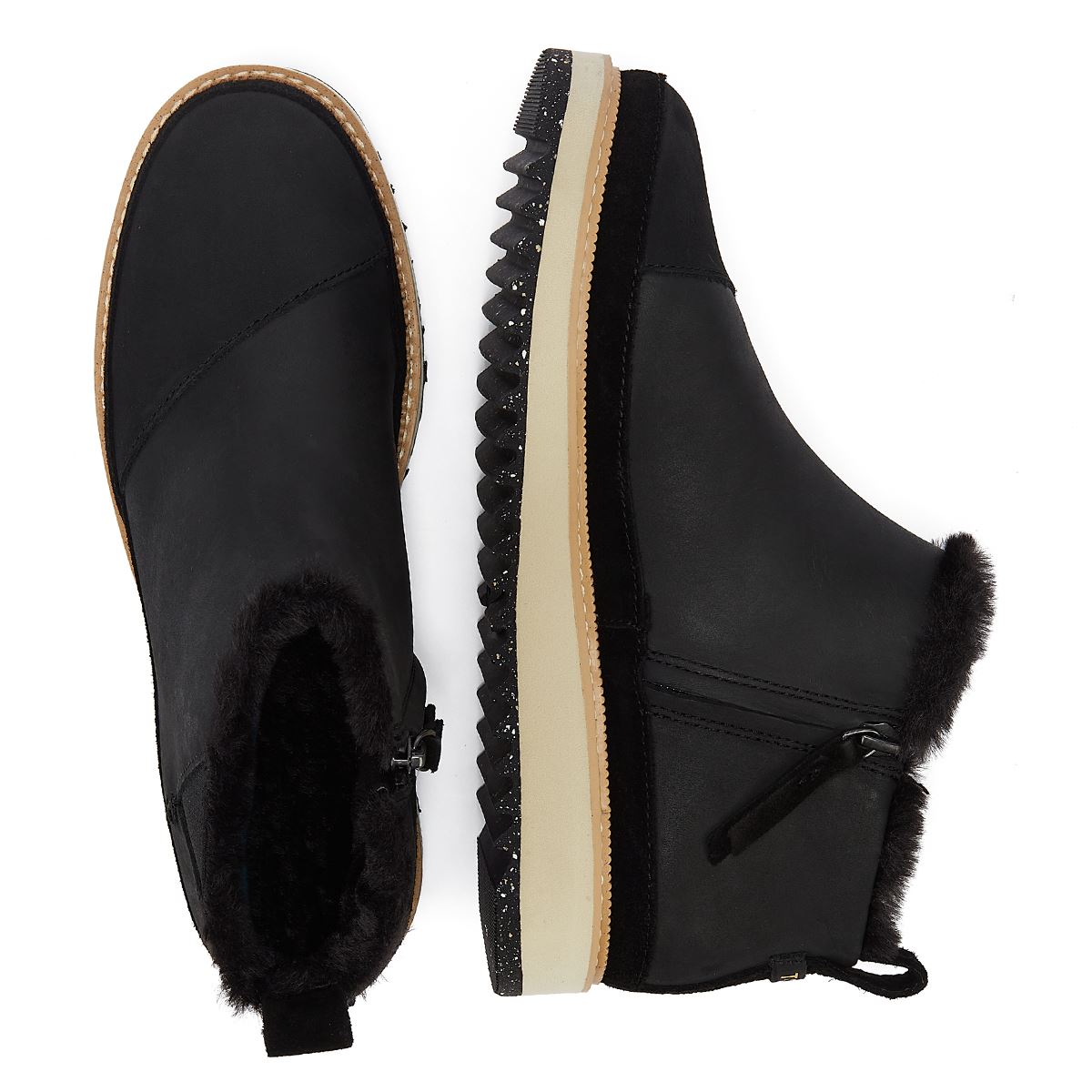 TOMS Marlo Oiled-Nubuck Women's Black Boots