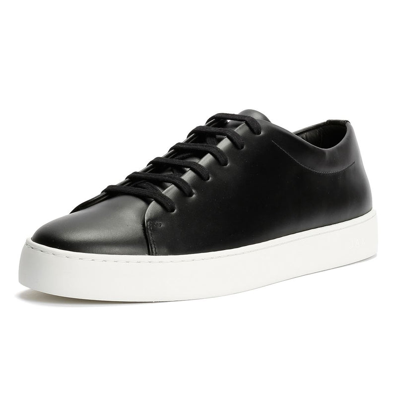 JAK Royal Leather Men's Black Sneakers