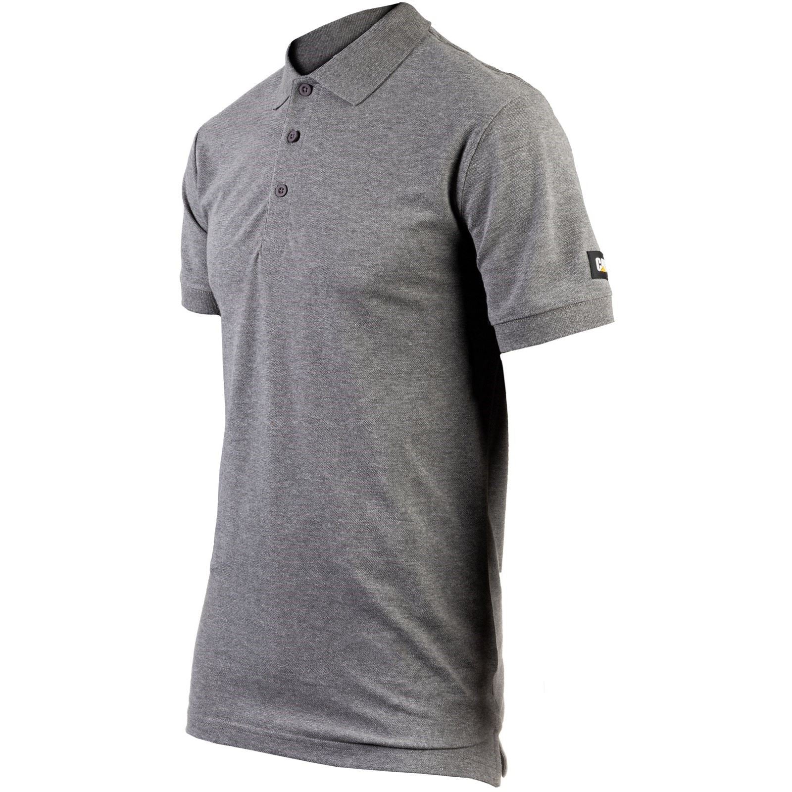 Caterpillar Essentials Cotton Men's Grey Polo Shirt