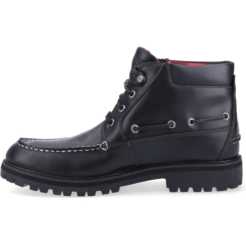 Sperry Authentic Original Lug Chukka Leather Men's Black Boots