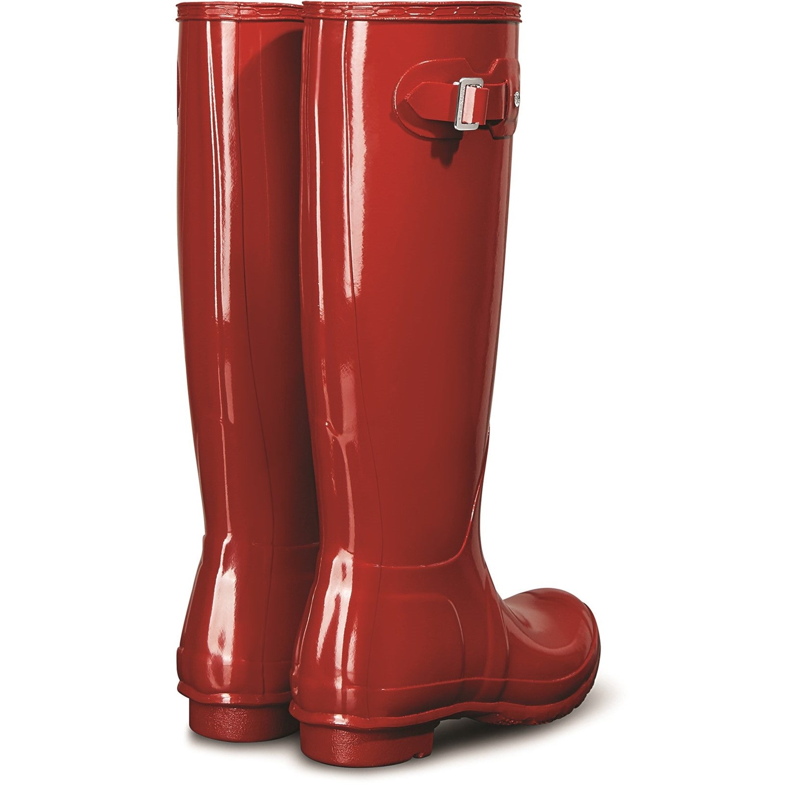 Hunter WFT1000RGL-MLR Original Tall Gloss Wellington Boots Female Red