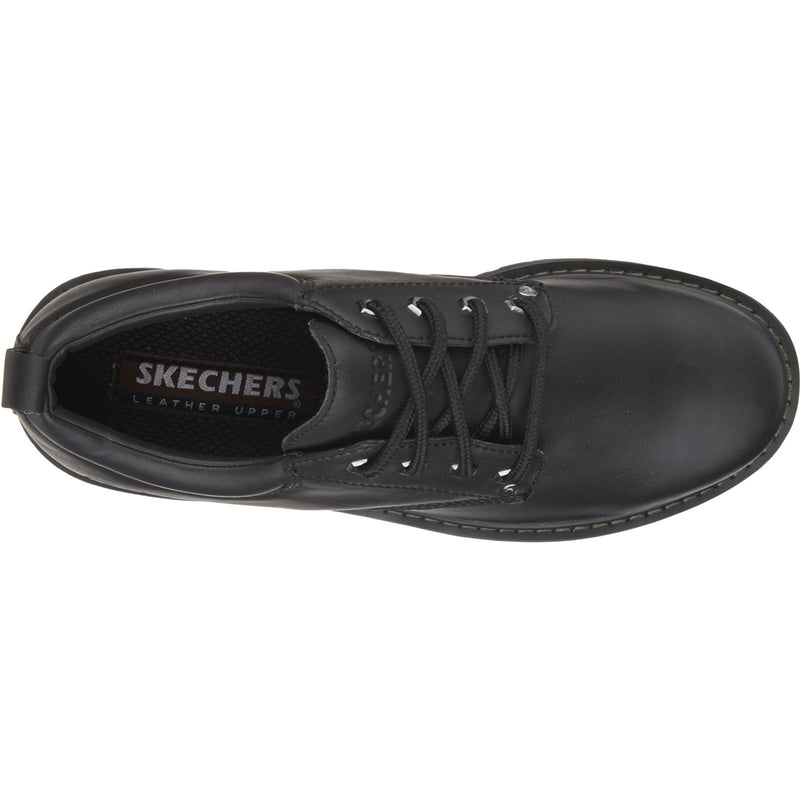 Skechers Mens Tom Cats 6618-BOL Black Lace Up Shoe