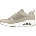 Skechers Mens Uno Sol 232248-TPE Taupe Lace up Shoe