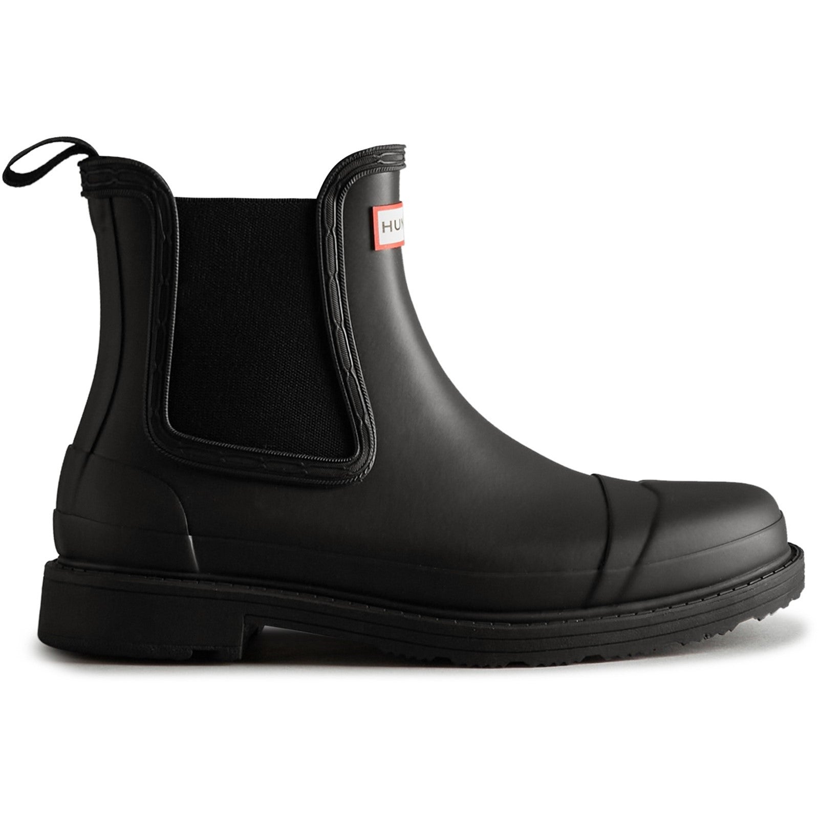 Hunter Womens Black WFS1018RMA-BLK Commando Chelsea Boots