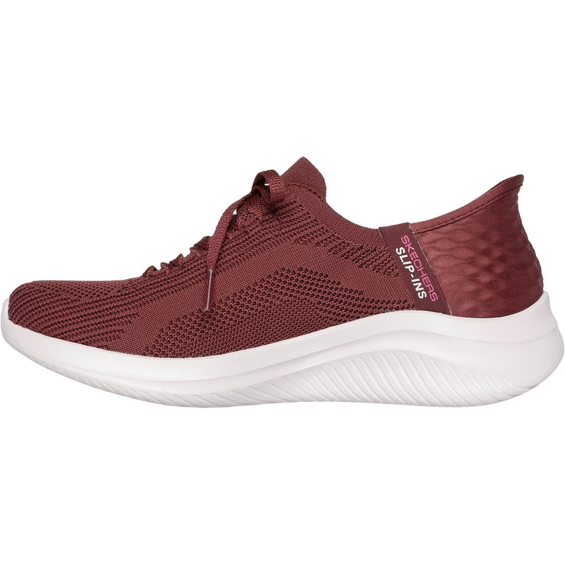 Skechers Womens Ultra Flex 3.0 Brilliant Path 149710-BURG Burgundy Slip On Shoe