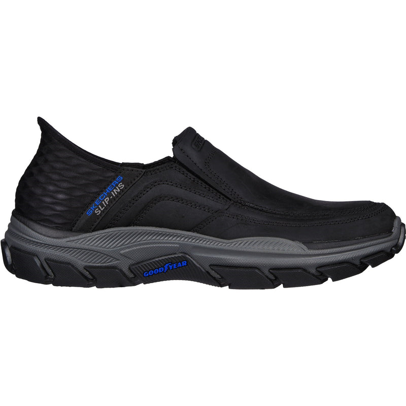 Skechers Mens Respected Elgin 204810-BLK Black Slip On Shoe