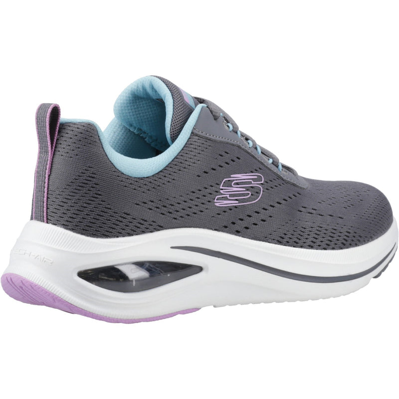 Skechers Womens Skech-Air Meta - Aired Out 150131-CCMT Charcoal/Multi Lace Up Shoe